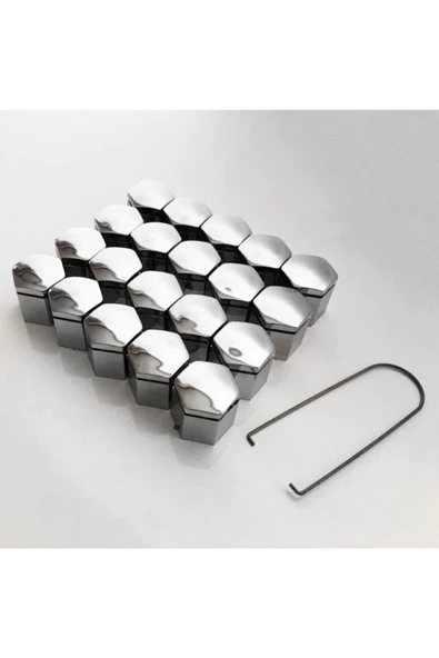 Efex Bijon Kapağı Krom Efekt 17''mm Uyumlu 20li Set ürün görseli 1