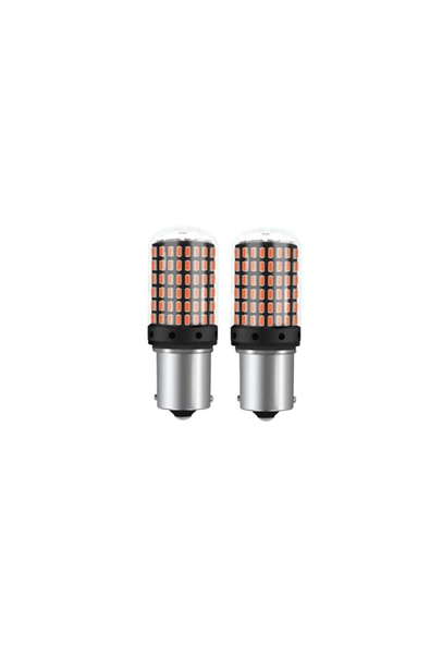 ZEMBİL 93 Tek Duy Led P21w 1156 Ba15s 144 Ledli Ultra Güçlü Kırmızı Işık (2 Adet) ürün görseli 1