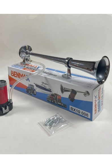 OSCAR OTOMOTİV 45 CM KOMPRESÖRLÜ MARİN KORNA 12 V ürün görseli 1