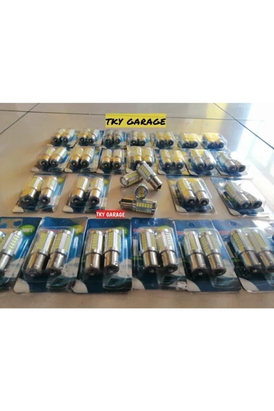 Carway Tek Duy 93 2'li Geri Vites Led Sinyal Stop Ampulü Beyaz Renk Çoğu Araca Uyar Arıza Işığı Yakmaz ürün görseli 1