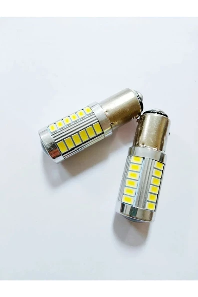Tiger Marketing Tek Duy 93 2'li Geri Vites Led Sinyal Stop Ampulü Beyaz Renk ürün görseli 1