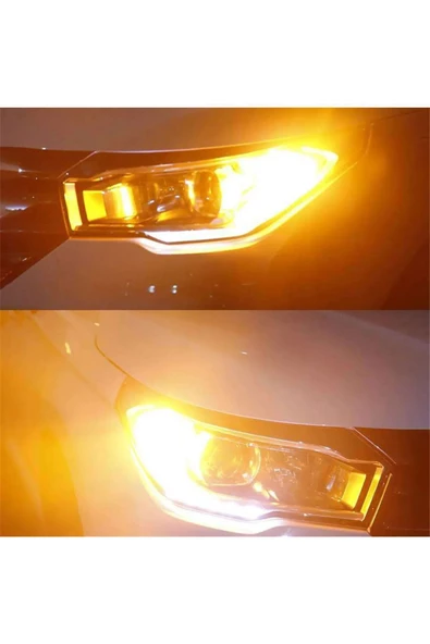 Tiger Marketing P21w 144 Ledli Ultra Parlak Geri Vites Park Ampül Tek Duy TURUNCU RENK (2 ADET) ürün görseli 1