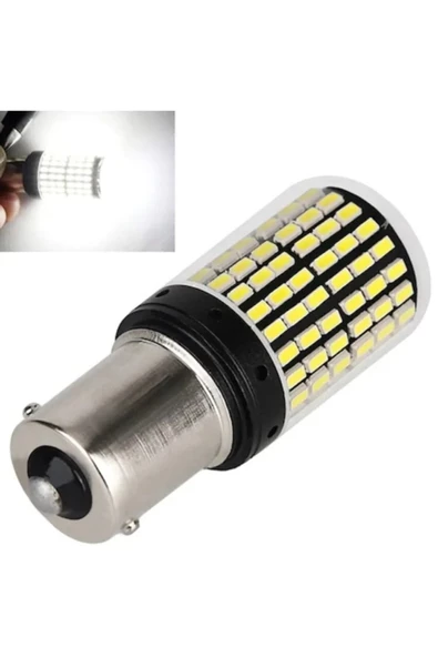 Tiger Marketing P21w 144 Ledli Ultra Parlak Geri Vites Park Ampül Tek Duy BEYAZ RENK (2 ADET) ürün görseli 1