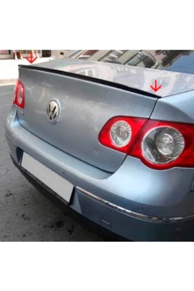 HYM TUNİNG Volkswagen Passat B6 Spoyler Piano Black Parlak Siyah Anatomik ürün görseli 1