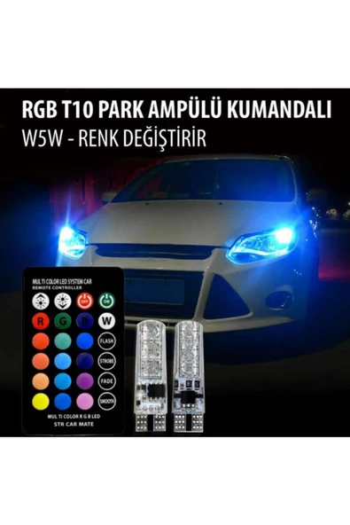 poyoto HYUNDAİ ACCENT ERA Kumandalı T10 Park Ampülü RGB 2 Adet ürün görseli 1