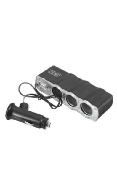 Space Araç Çakmaklık Çoğaltıcı Usb Araba Çakmak Soket Çoklayıcı Şarj ürün görseli 1