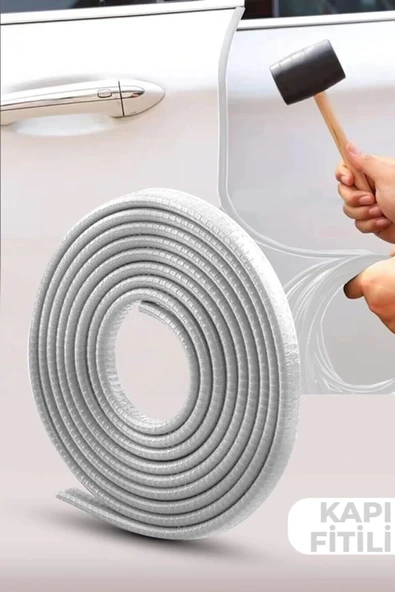 Tiger Marketing Oto Kapı Fitili Çizilmelere Karşı Koruyan Araç Kapı Koruyucu Fitil Beyaz 5 Metre ürün görseli 1