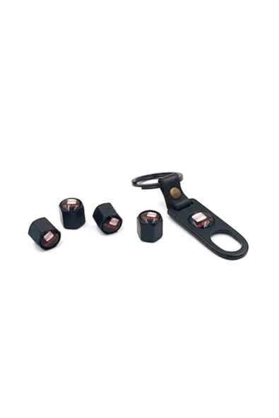 CMS OTO AKSESUAR Seat Anahtarlıklı Sibop Kapağı - Seat Siyah Sibop Kapak Set ürün görseli 1