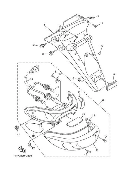 Yamaha Xc 125E Rs Plakalık ürün görseli 1