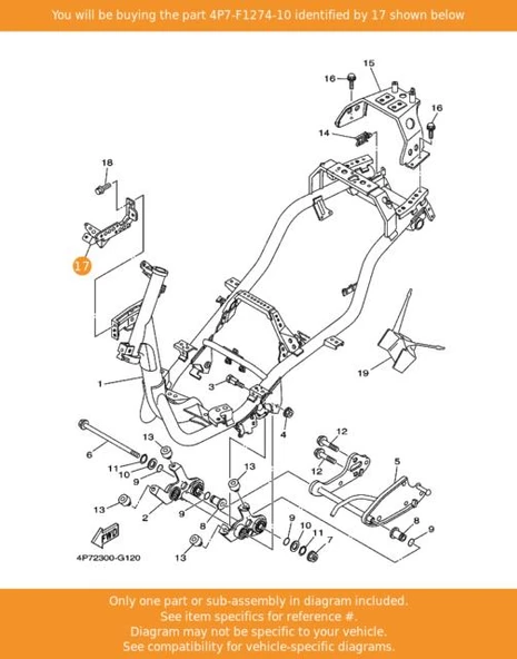 Yamaha Xc 125 Braket ürün görseli 1