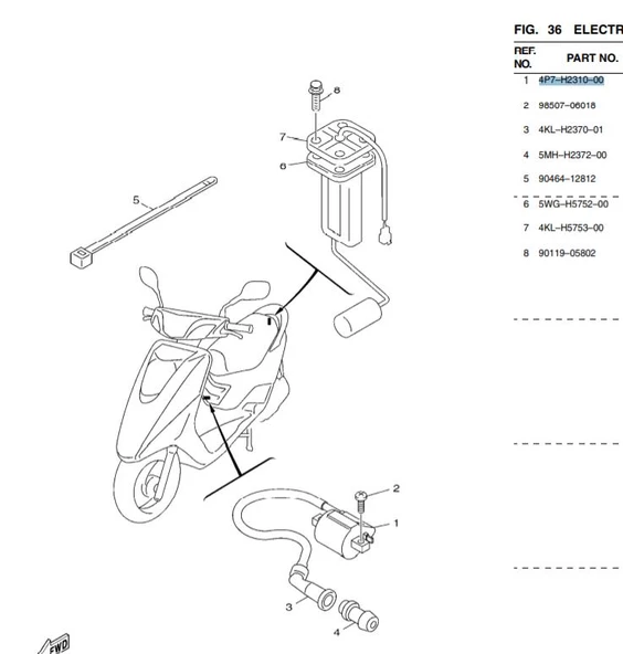 Yamaha Xc 125 Ateşleme Bobini ürün görseli 1