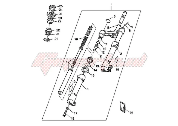 Yamaha Aerox Yatak ürün görseli 1