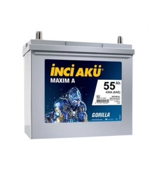 İNCİ 12V 55 AH DAR TİP AKÜ ürün görseli 1