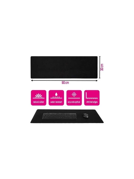 Gaming Oyuncu Mouse Pad 90x30cm - Büyük Boy XXL Kaymaz Taban Mousepad ürün görseli 1