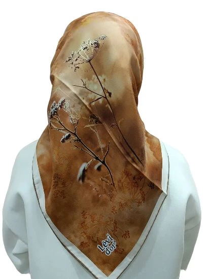 LEVİDOR İ-3824 TWİLL İPEK EŞARP - Resim 6