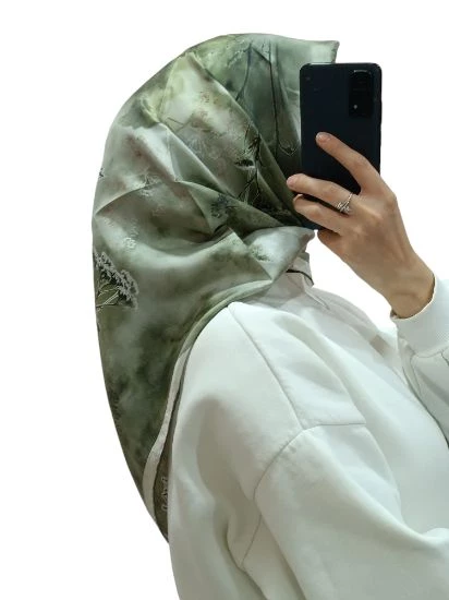LEVİDOR İ-3824 TWİLL İPEK EŞARP - Resim 8
