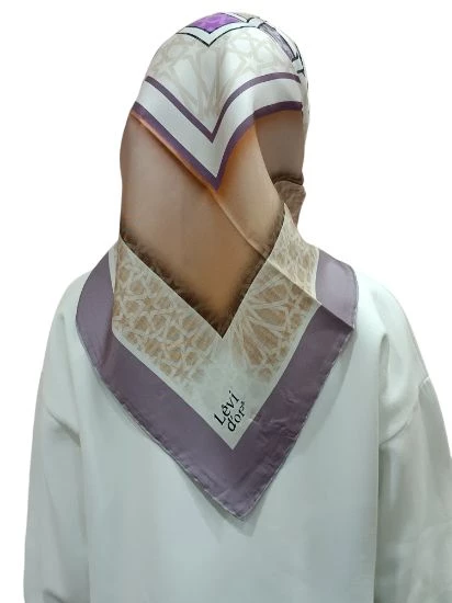 LEVİDOR İ-3818 TWİLL İPEK EŞARP - Resim 12