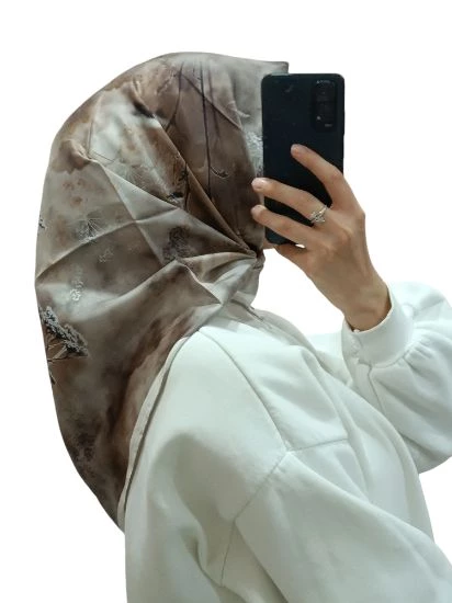 LEVİDOR İ-3824 TWİLL İPEK EŞARP - Resim 2