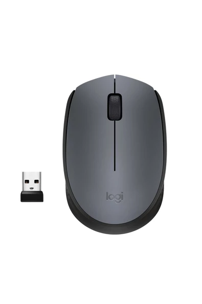 logitech M170 Usb Alıcılı Kablosuz Kompakt Mouse - Gri ürün görseli 1