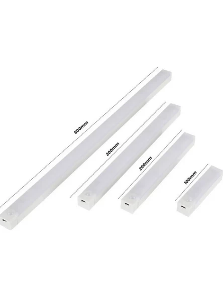 Dokunmatik Sensörlü Tüp Ledli Şarjlı Beyaz LED Auto Mod Dolap Içi, Koridor, Tezgah Altı 20 cm C47 ürün görseli 1