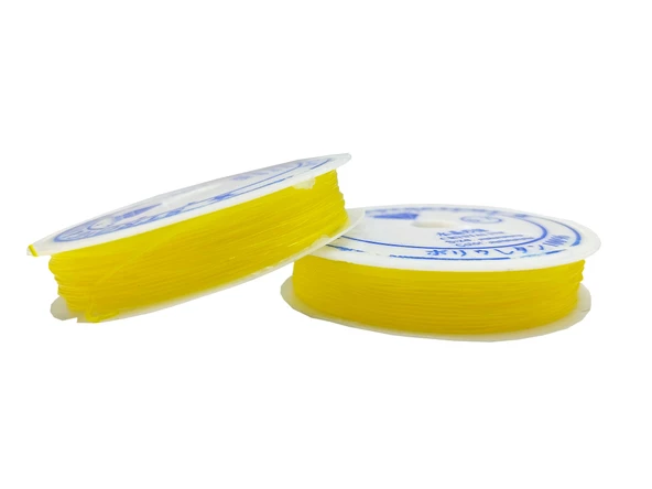 Sarı Misina 1.0 mm Esnek Silikon El İşi Takı Aksesuar Misinası - 1 Adet ürün görseli 1
