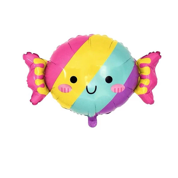Renkli Şeker Folyo Balon 63x45 cm ürün görseli 1