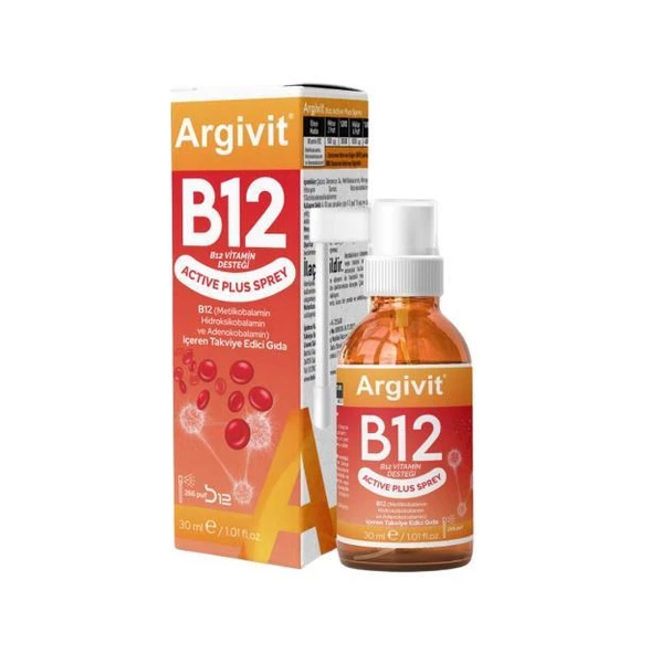 Argivit B12 Active Plus Sprey 30 ml ürün görseli 1