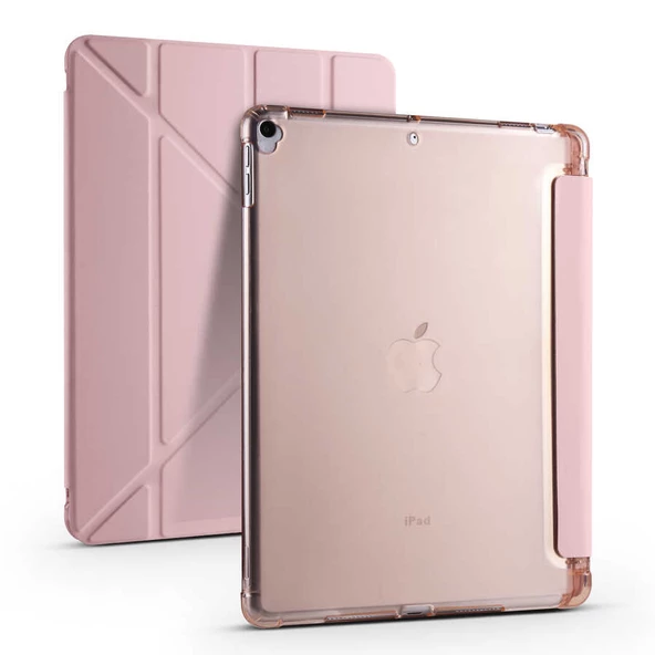 iPad Pro 10.5 (7.Nesil) Kılıf Tri Folding Kalem Bölmeli Standlı Kılıf ürün görseli 1