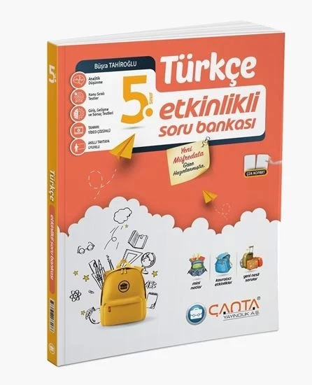 Çanta Yayınları 5. Sınıf Türkçe Etkinlikli Kazanım Soru Bankası ürün görseli 1