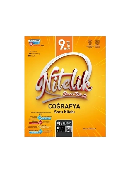 Nitelik 9.sınıf Coğrafya Soru Kitabı Beceri Temelli *yeni* ürün görseli 1