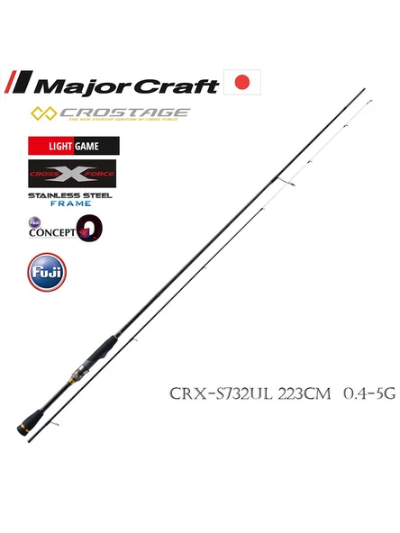 MC New Crostage CRX-S732UL LRF Mebaru Kamış Solid Uç 223cm 0.4-5g ürün görseli 1