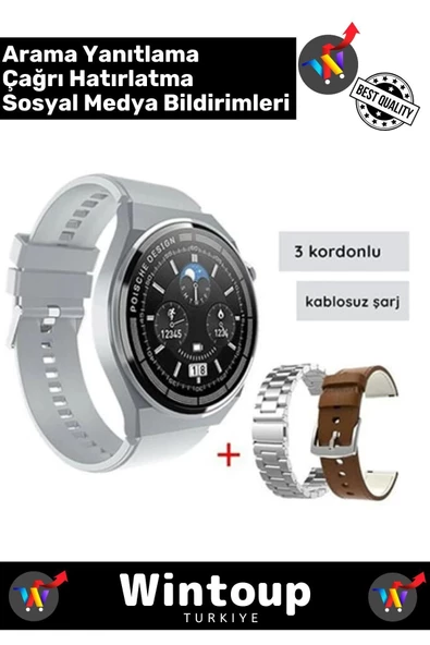 Watch 3 Max Wear Akıllı Saat Iphone Ve Android Tüm Telefonlara Uyumlu Arama Konuşma Smartwatch ürün görseli 1