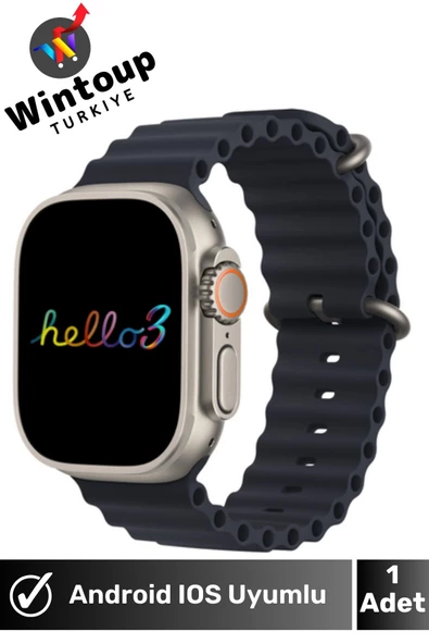 Watch Ultra Hello 3 Plus Amoled Akıllı Saat Tüm Telefonlara Uyumlu Smartwatch ürün görseli 1