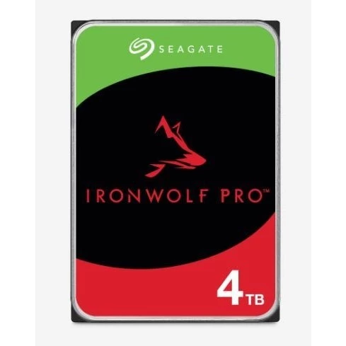 SEAGATE 3.5" 4TB IRONWOLF PRO ST4000NT001 256MB 7200RPM SATA-3 KURUMSAL NAS DİSKİ ürün görseli 1