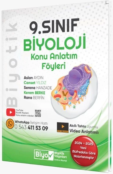 9. Sınıf Biyoloji Konu Anlatım Föyleri Biyotik Yayınları ürün görseli 1