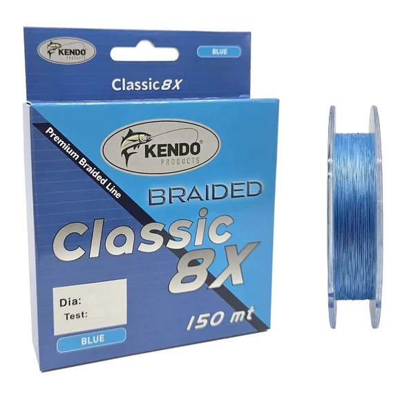 Kendo Classic 8X 150m 0,14mm Blue Örgü İp Misina ürün görseli 1