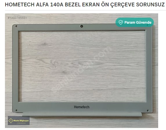 HOMETECH ALFA 140A BEZEL EKRAN ÖN ÇERÇEVE SORUNSUZ ürün görseli 1