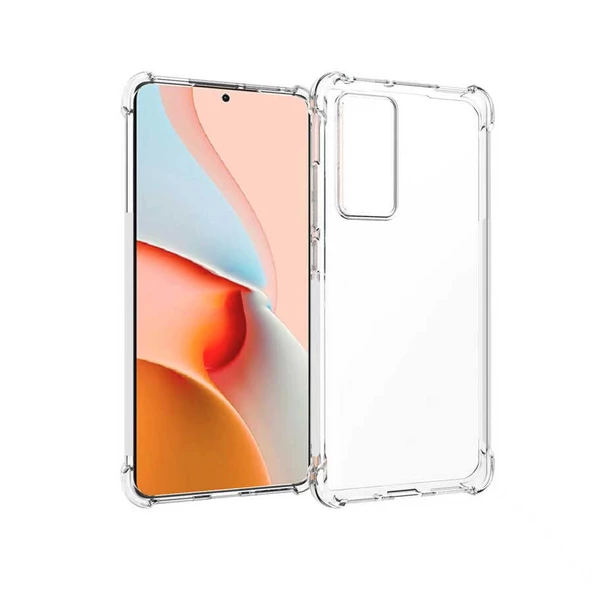 Xiaomi Mi 12T Kılıf Nitro Anti Shock Darbe Emici Köşe Korumalı Şeffaf Silikon Kapak ürün görseli 1