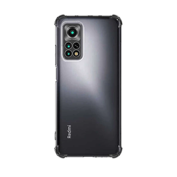 Xiaomi Redmi Note 11S Global Kılıf Nitro Anti Shock Darbe Emici Köşe Korumalı Şeffaf Silikon Kapak ürün görseli 1