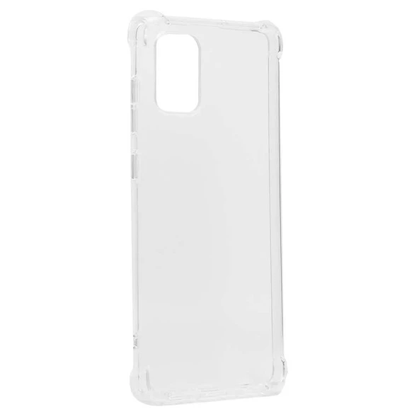 Samsung Galaxy A51 Kılıf Nitro Anti Shock Darbe Emici Köşe Korumalı Şeffaf Silikon Kapak ürün görseli 1