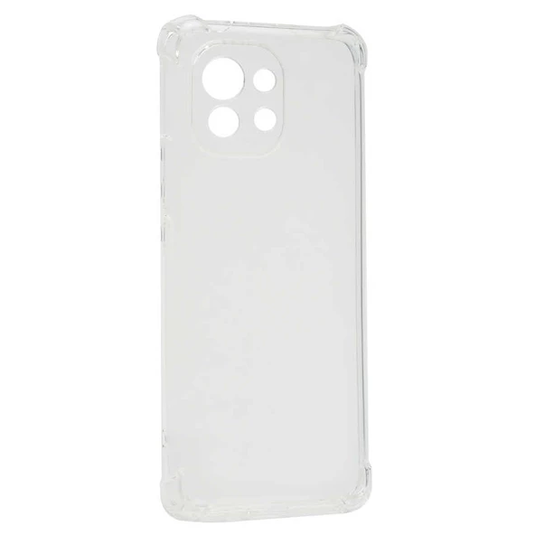 Xiaomi Mi 11 Kılıf Nitro Anti Shock Darbe Emici Köşe Korumalı Şeffaf Silikon Kapak ürün görseli 1