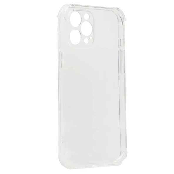 iPhone 12 Pro Max Kılıf Nitro Anti Shock Darbe Emici Köşe Korumalı Şeffaf Silikon Kapak ürün görseli 1