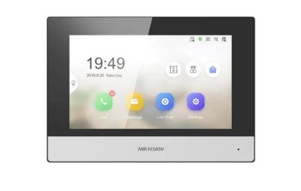 HIKVISION DS-KH6320-WTE1 7" DOKUNMATIK EKRAN IP IÇ UNITE ürün görseli 1