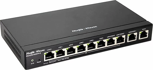 RUIJIE  RG-EG310GH-P-E  10 PORT GIGABIT 10/100/1000 8 PORT POE/POE+ YONETILEBILIR GATEWAY/ROUTER ürün görseli 1
