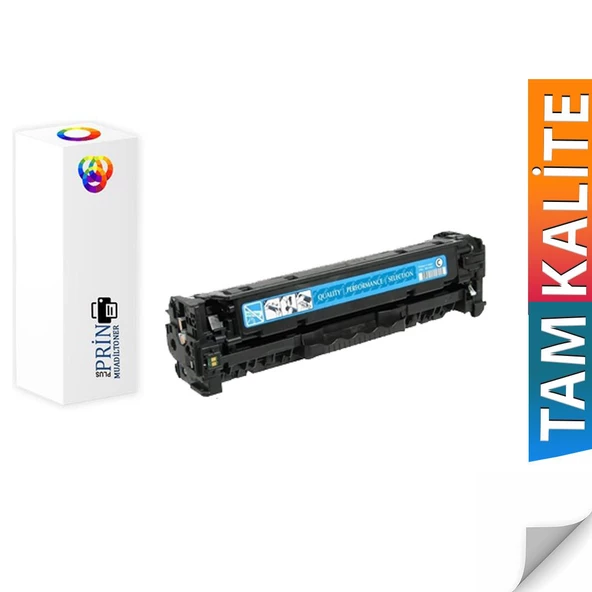Hp 305A-Hp CE411A-Hp Colorlaserjet Pro 400 M451DW Mavi Muadil Toner ürün görseli 1