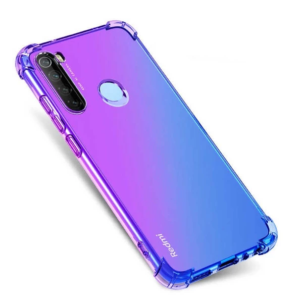 Xiaomi Redmi Note 8 Kılıf Nitro Anti Shock Darbe Emici Köşe Korumalı Şeffaf Silikon Kapak ürün görseli 1