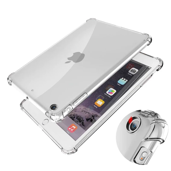 iPad Pro 10.5 (7.Nesil) Kılıf Nitro Anti Shock Darbe Emici Köşe Korumalı Şeffaf Silikon Kapak ürün görseli 1