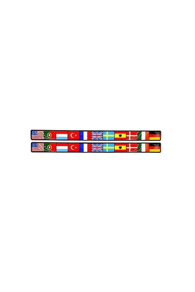 Sıralı Bayrak Serisi Damla Sticker 2 Adet - Sıralı Bayrak Serisi Damla Sticker ürün görseli 1