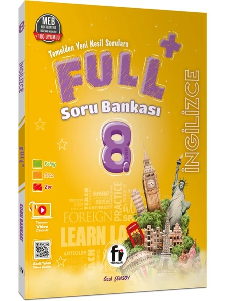 Fi Yayınları 8.Sınıf Full+ İngilizce Soru Bankası ürün görseli 1