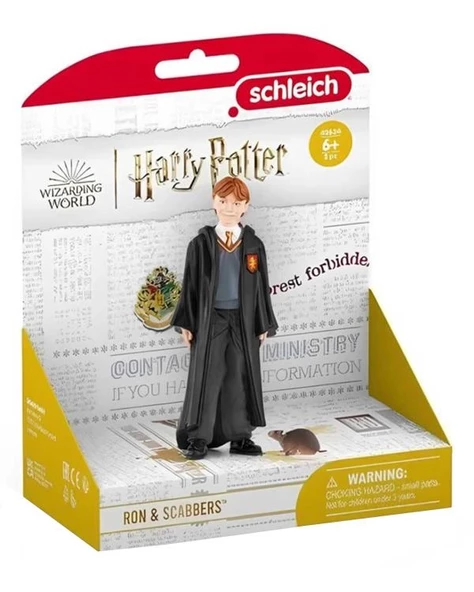 Schleich Harry Potter Büyücülük Dünyası Mini Figür Ron Weasley ve Scabbers 42634 ürün görseli 1